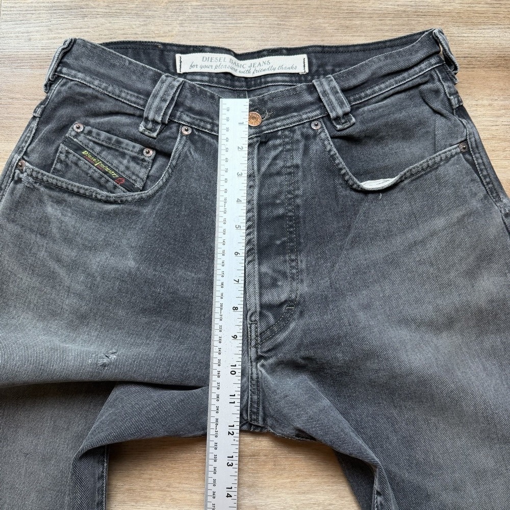 Vintage Diesel Saddle Jeans Men 32x32 Black Loose Tapered Distressed Grunge Y2K - Picture 13 of 16